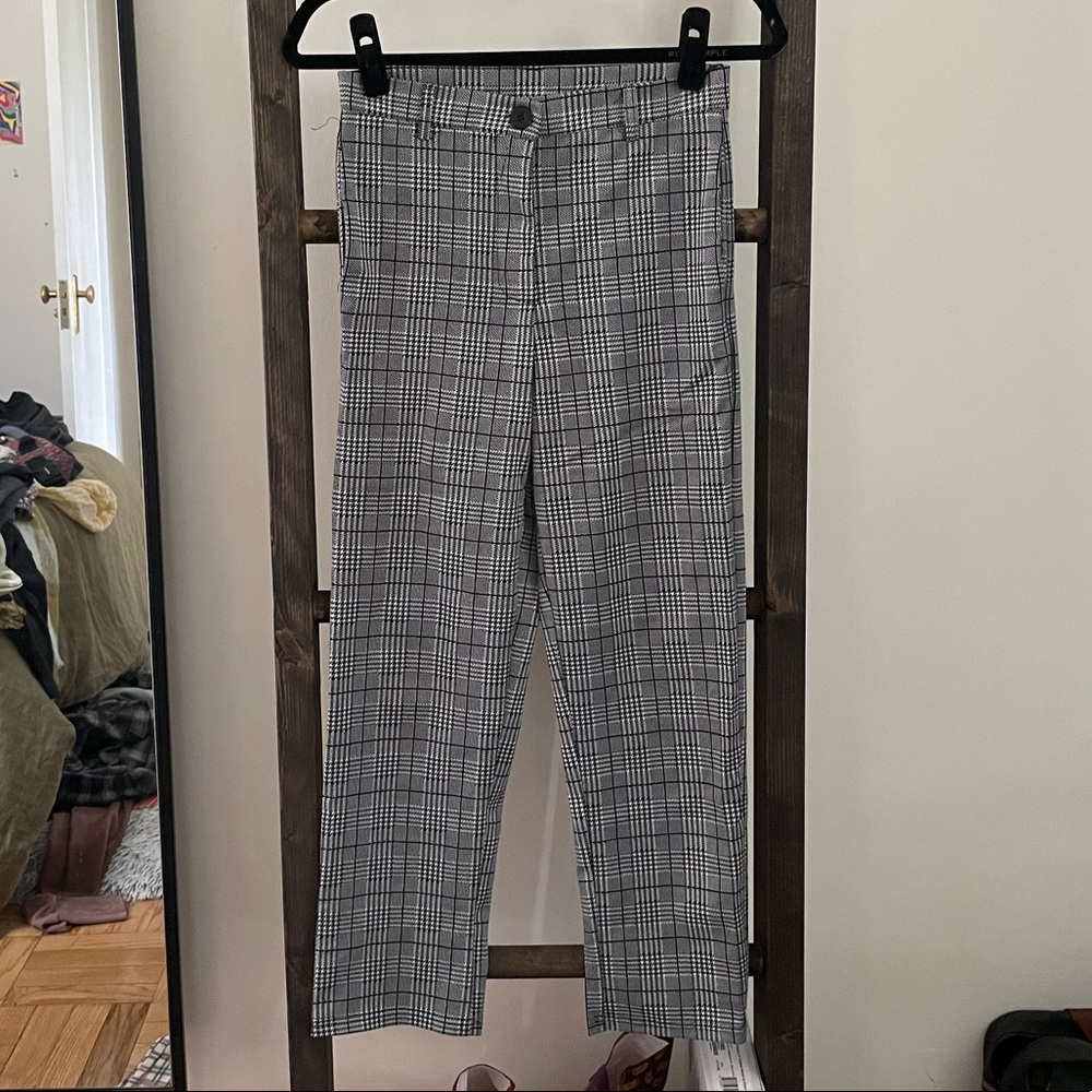 shein plaid pants